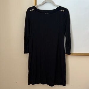 Great long sleeve Lilly Pulitzer black dress. Medium